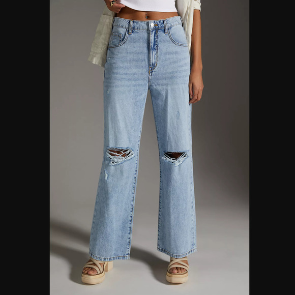 NWT Pilcro Joey High-Rise '90s Slouch Straight Jeans - 30 Waist - Picture 2 of 6